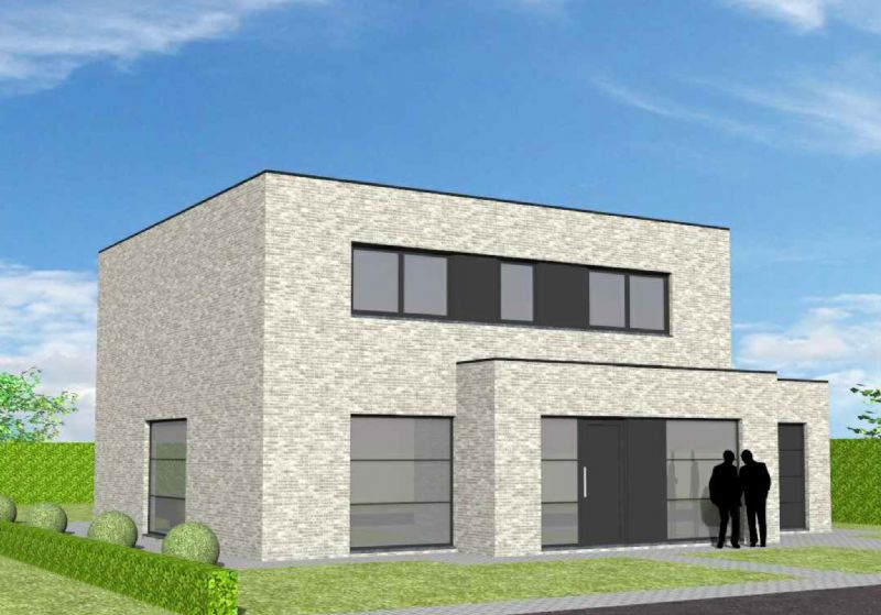 Nieuw te bouwen alleenstaande woning met vrije keuze van architectuur te Wielsbeke.